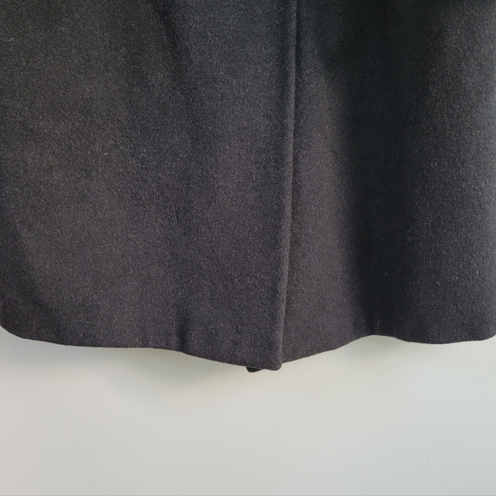 London Fog Wool Gray Trench Coat Men's Size L Formal Academia Classic Old Money - Picture 9 of 13